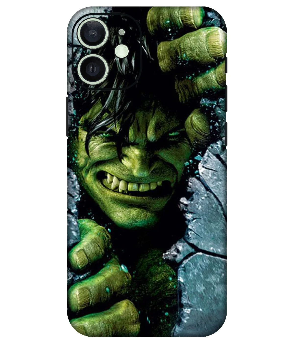 Image of a phone case featuring a mobile skin with a graphic design.