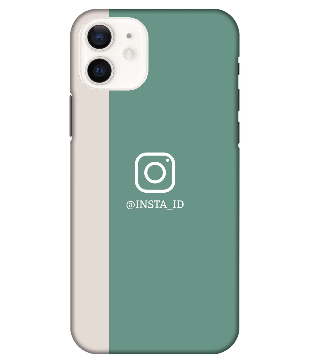 A product shot of a slim hard case with a customizable name.