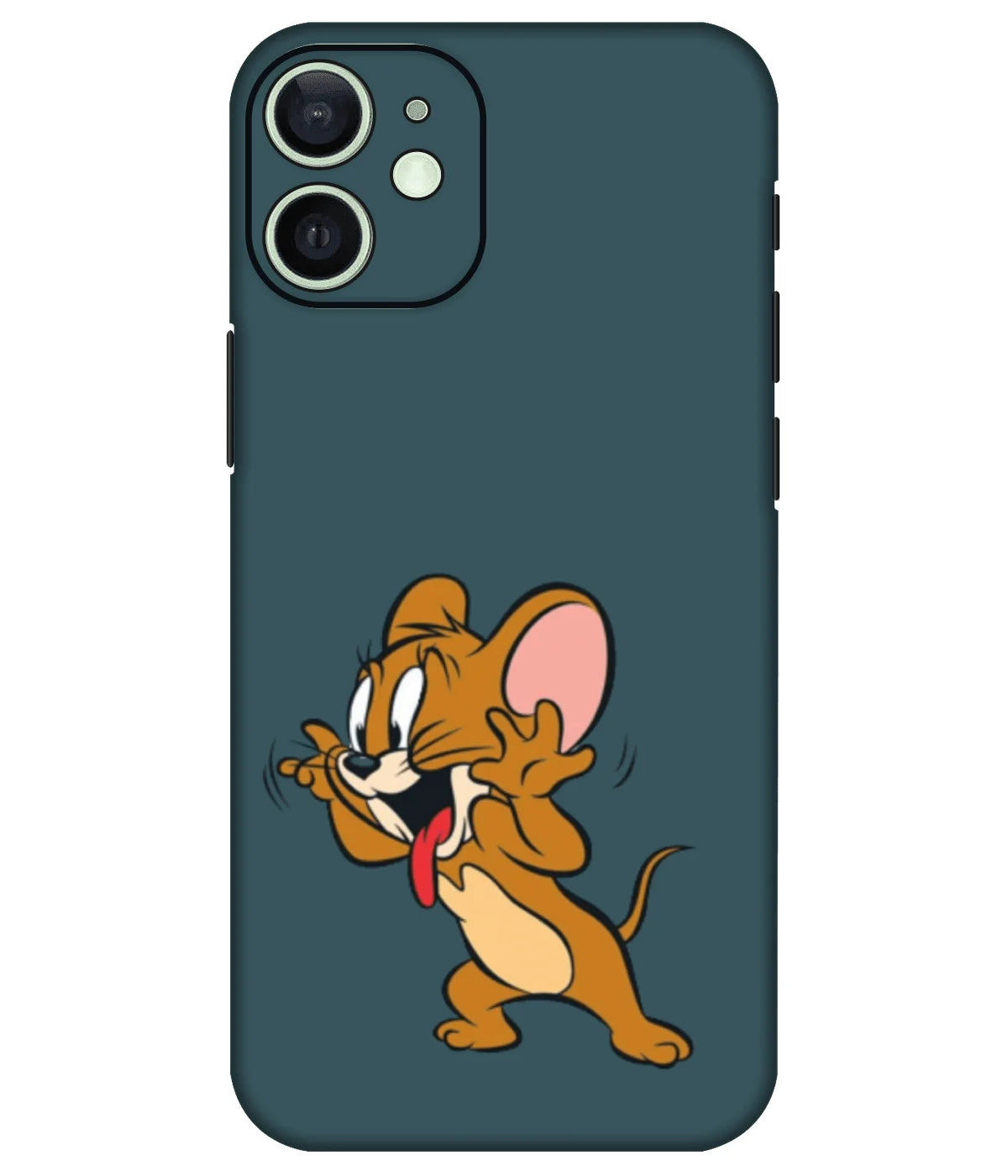 Image of a phone case featuring a mobile skin with a graphic design.