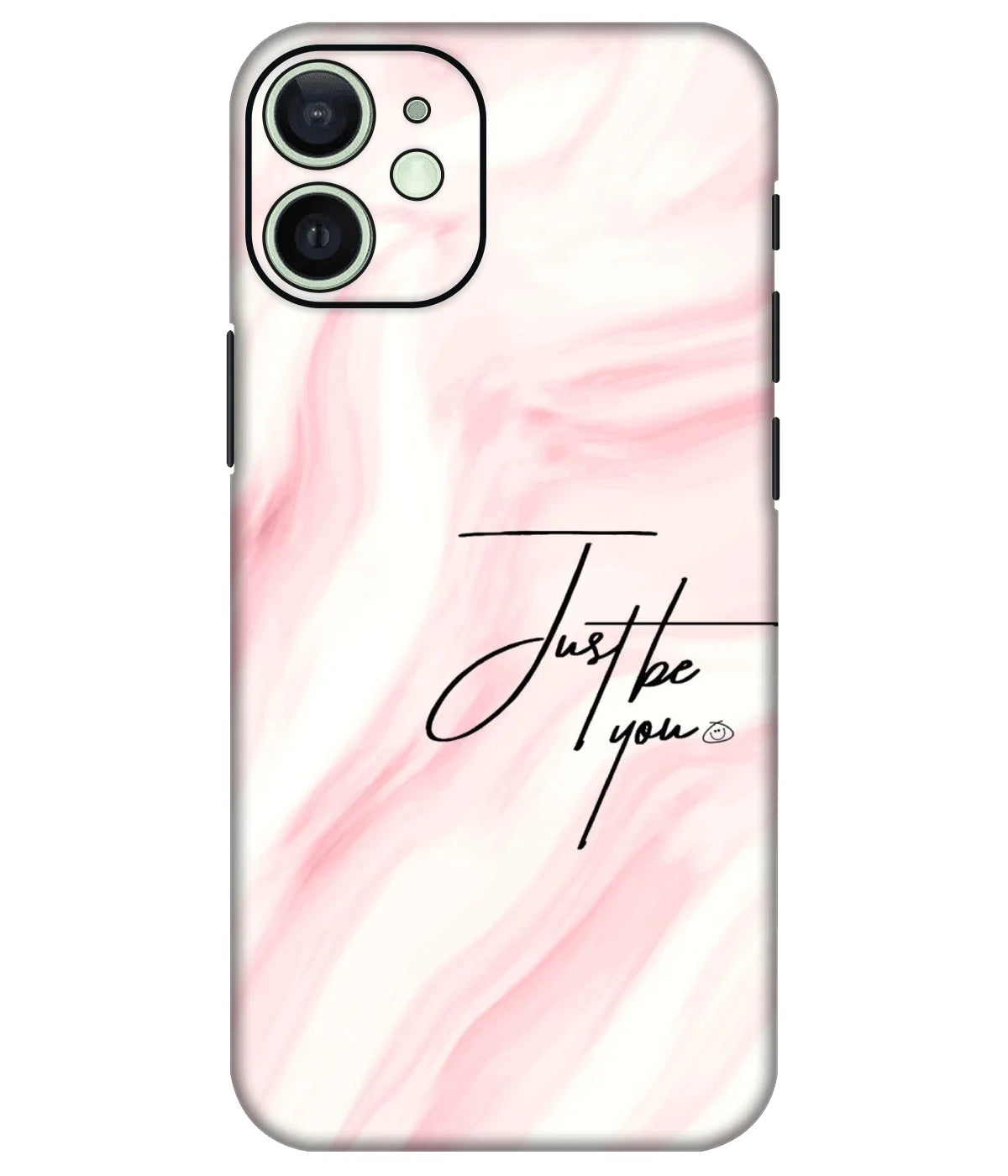 Image of a phone case featuring a mobile skin with a graphic design.