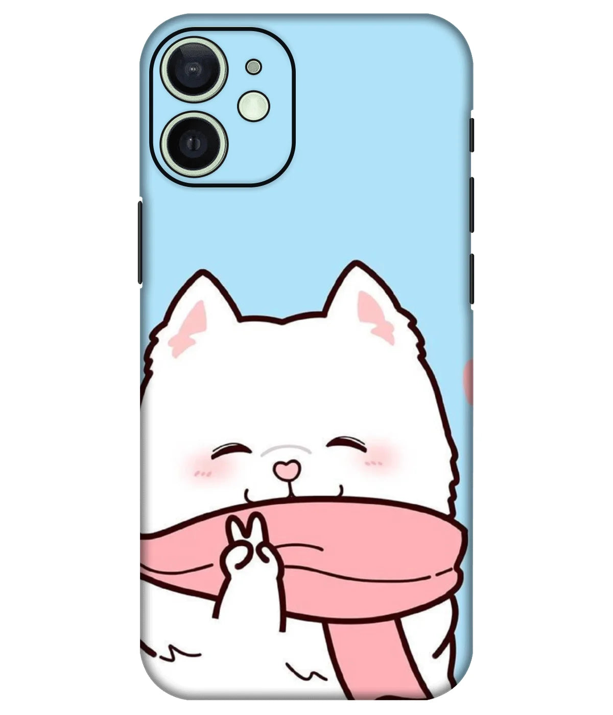 Image of a phone case featuring a mobile skin with a graphic design.