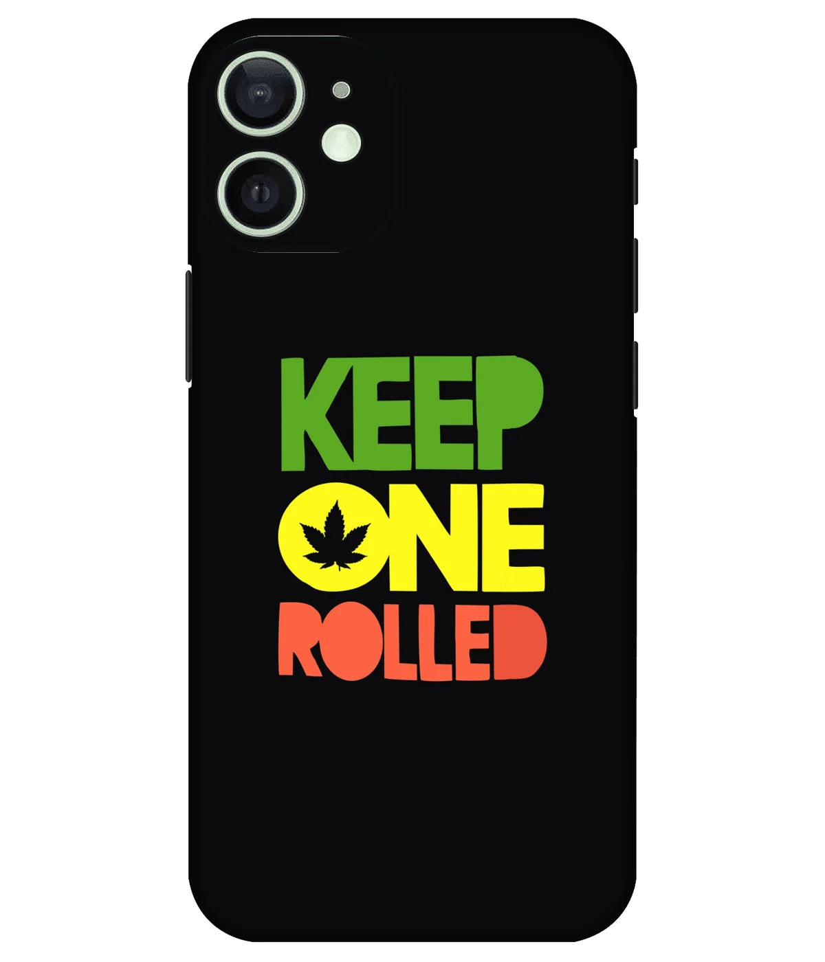 Image of a phone case featuring a mobile skin with a graphic design.