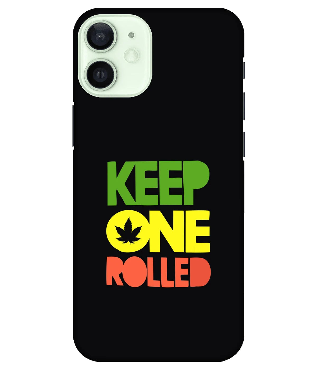 A product shot of a slim hard case with a colorful design.