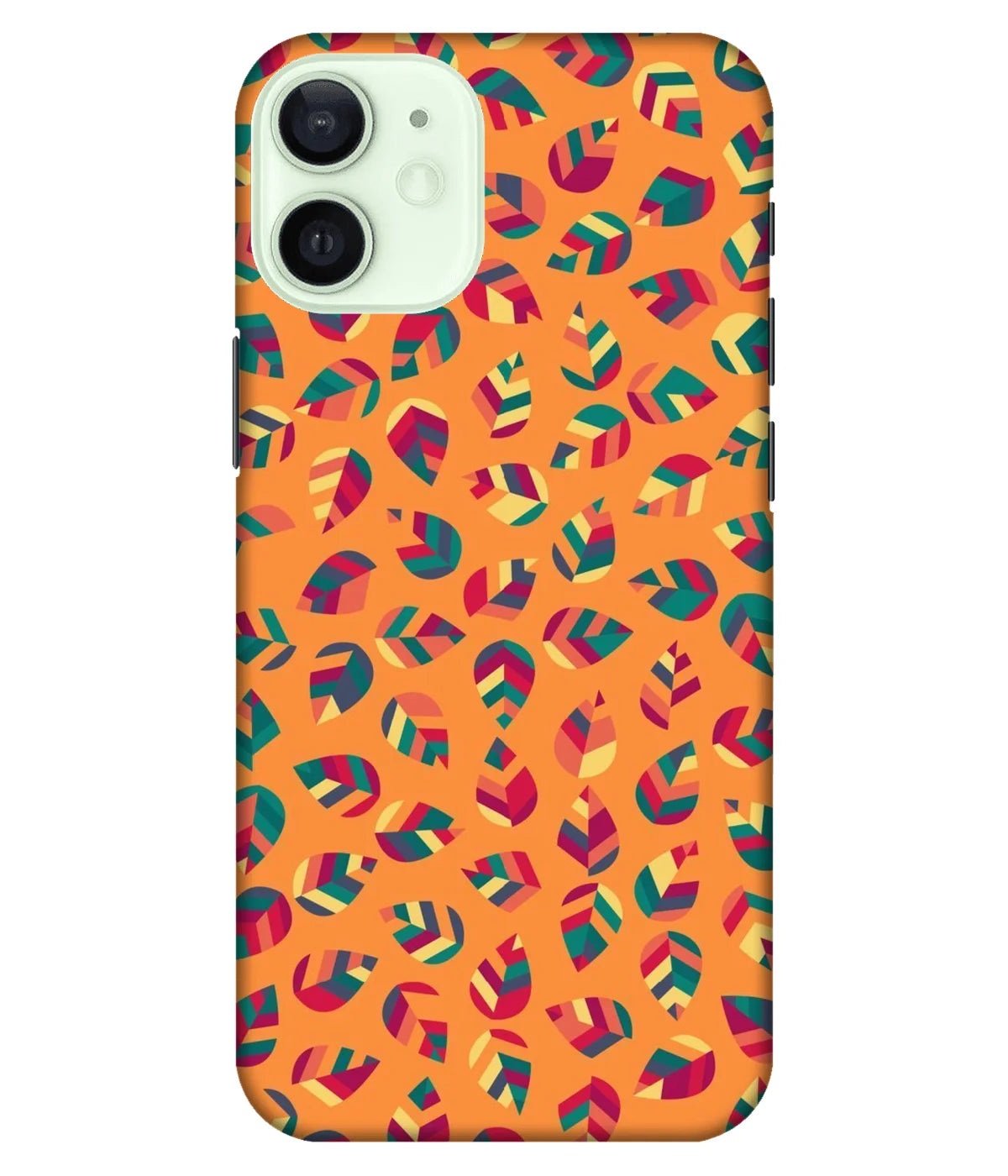 A product shot of a slim hard case with a colorful design.