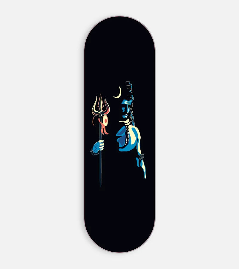Mobile phone grip slider with a colorful design on a white background