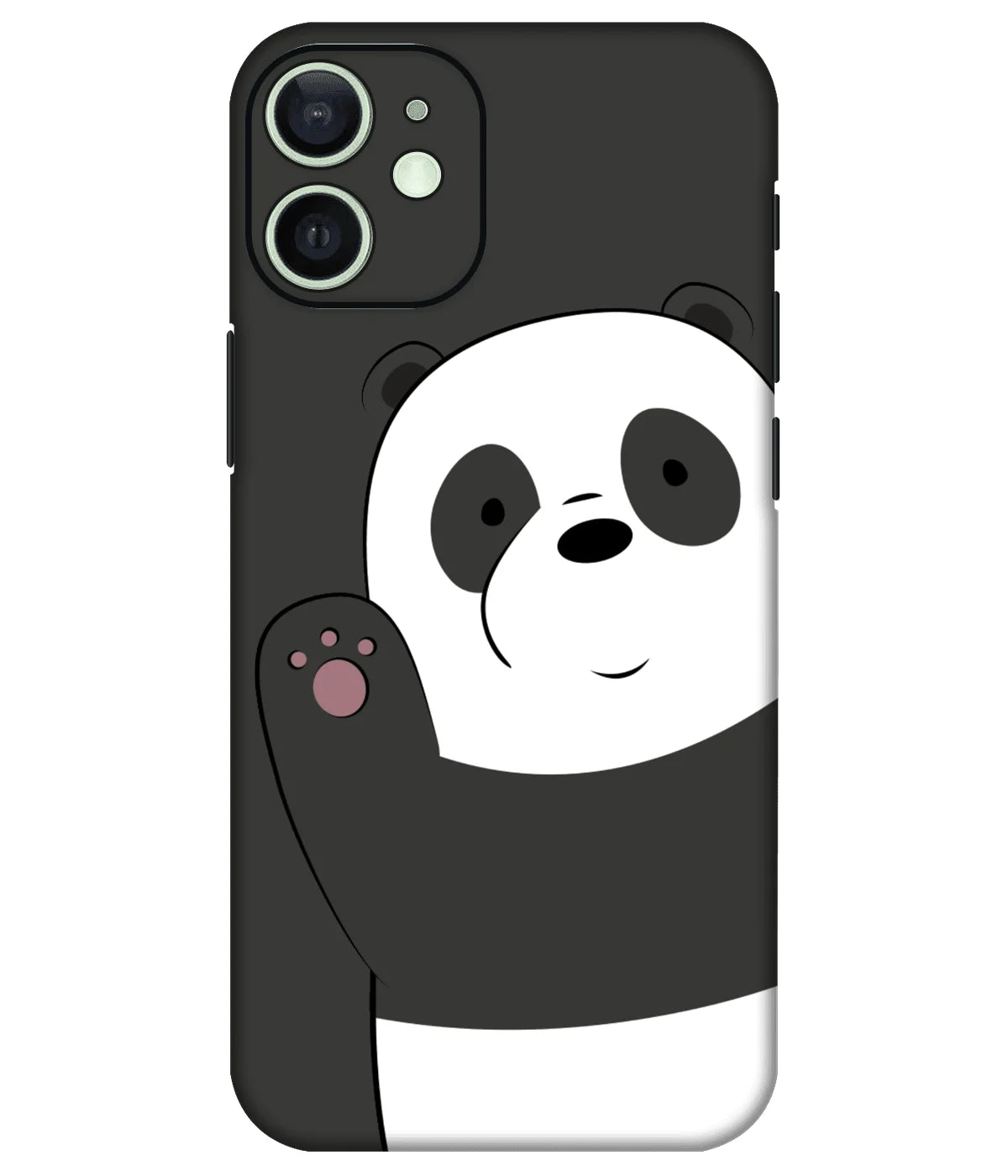 Image of a phone case featuring a mobile skin with a graphic design.