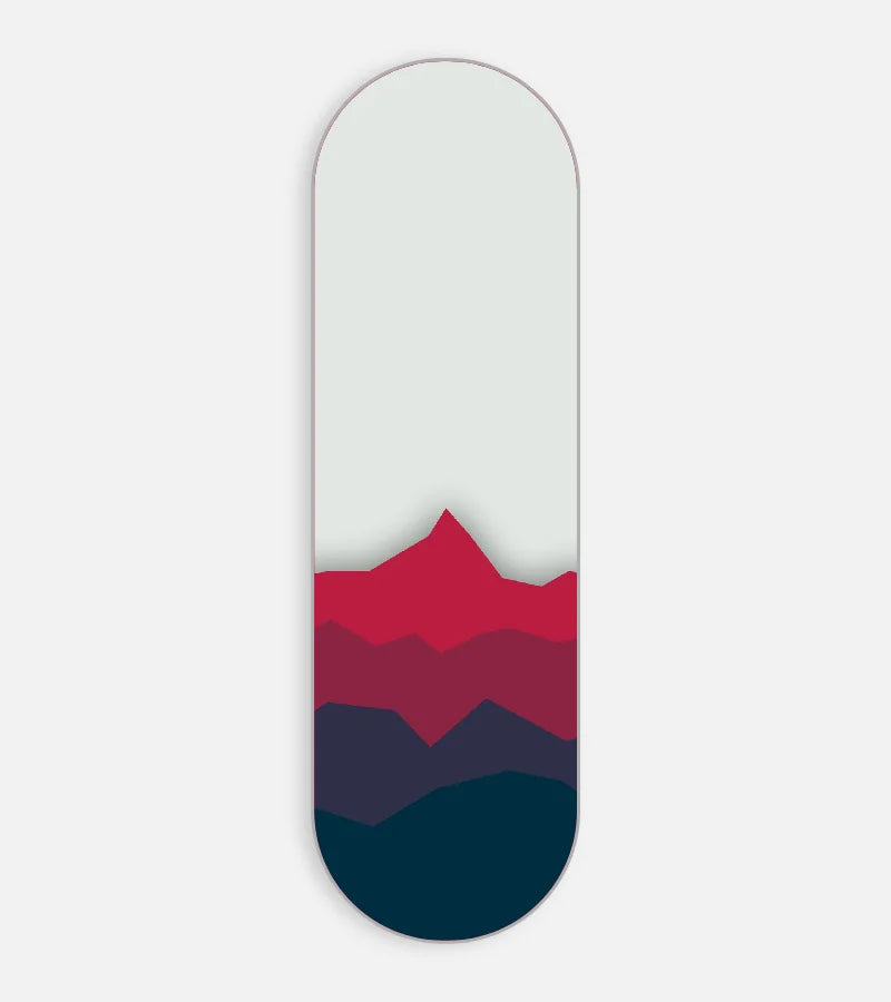 Mobile phone grip slider with a colorful design on a white background