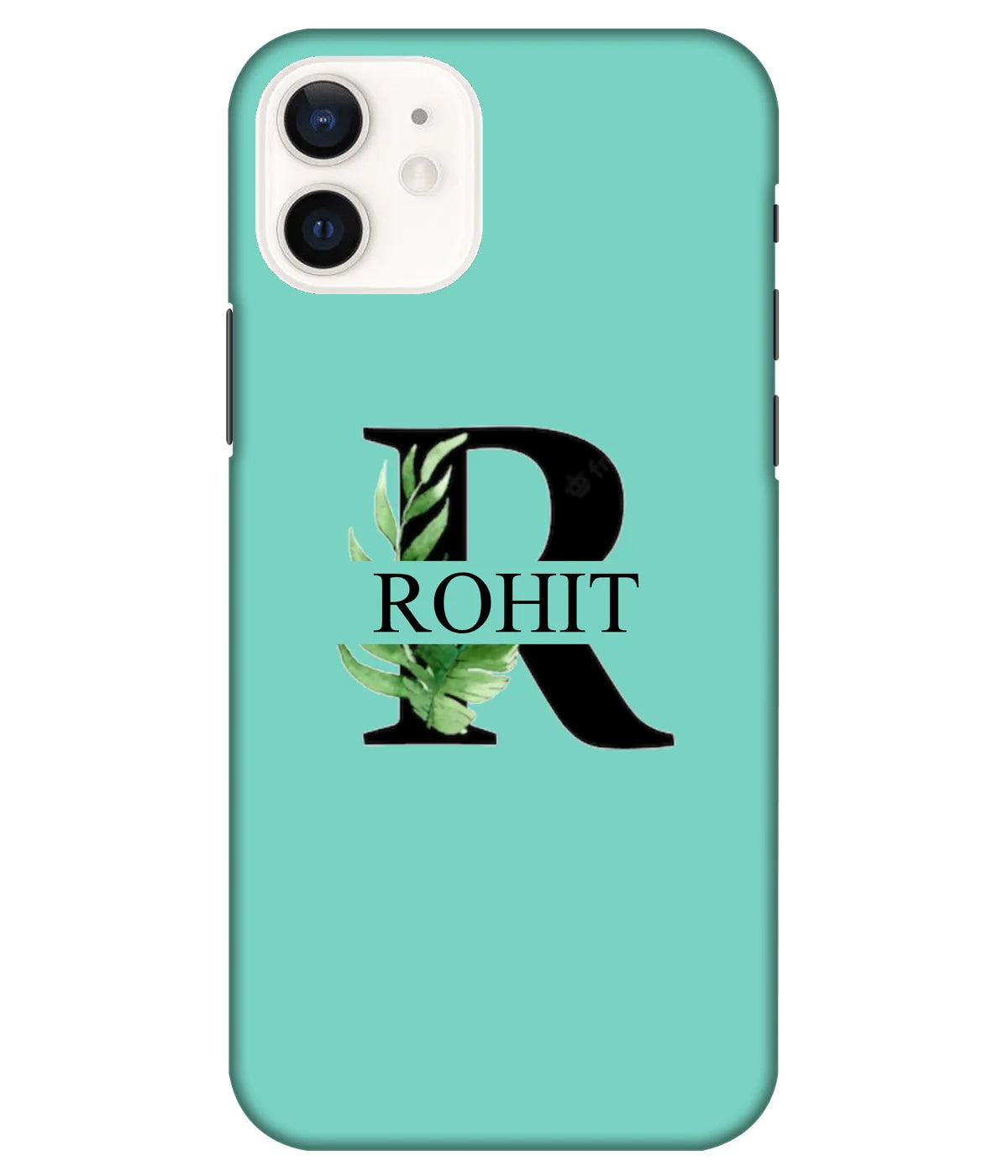 A product shot of a slim hard case with a customizable name.