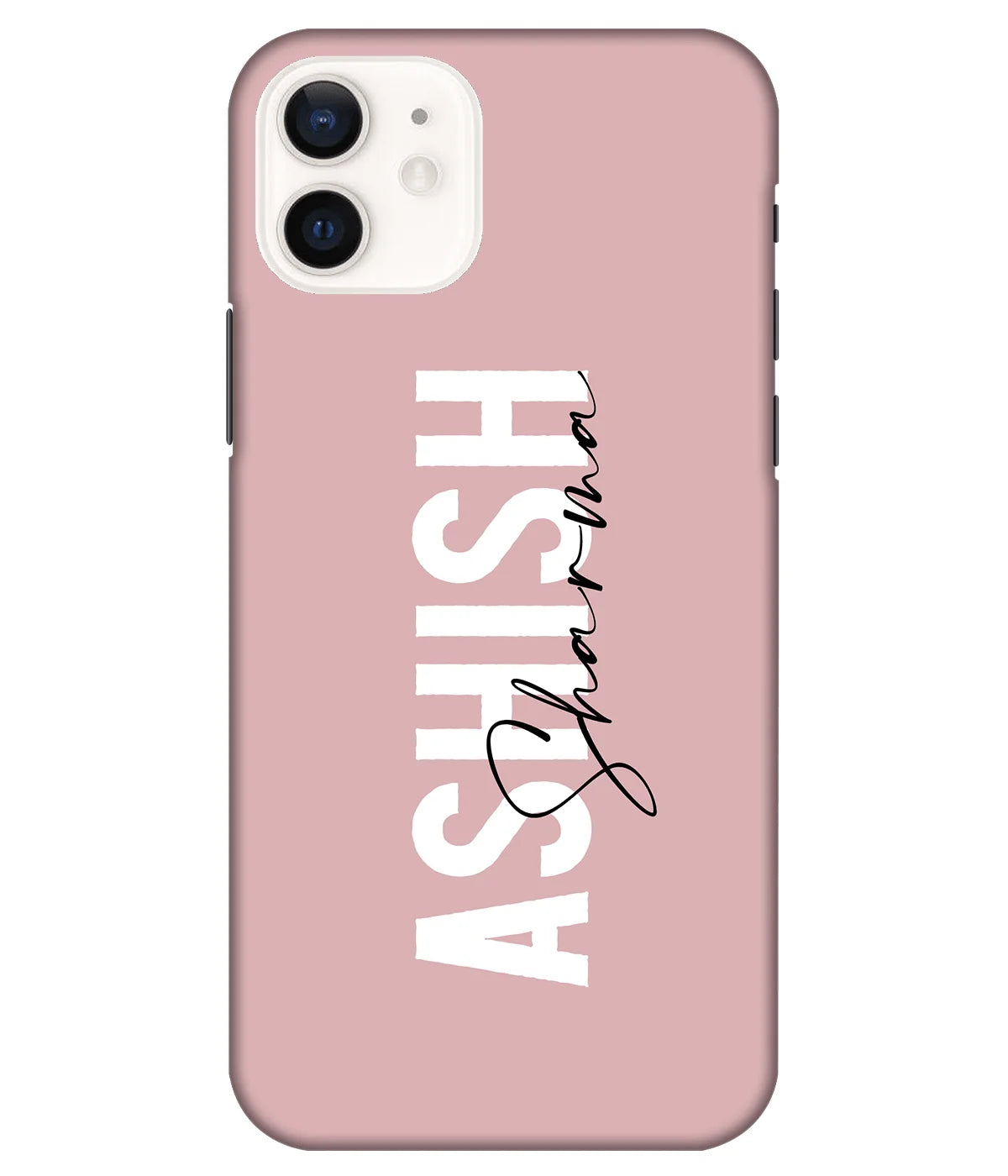 A product shot of a slim hard case with a customizable name.