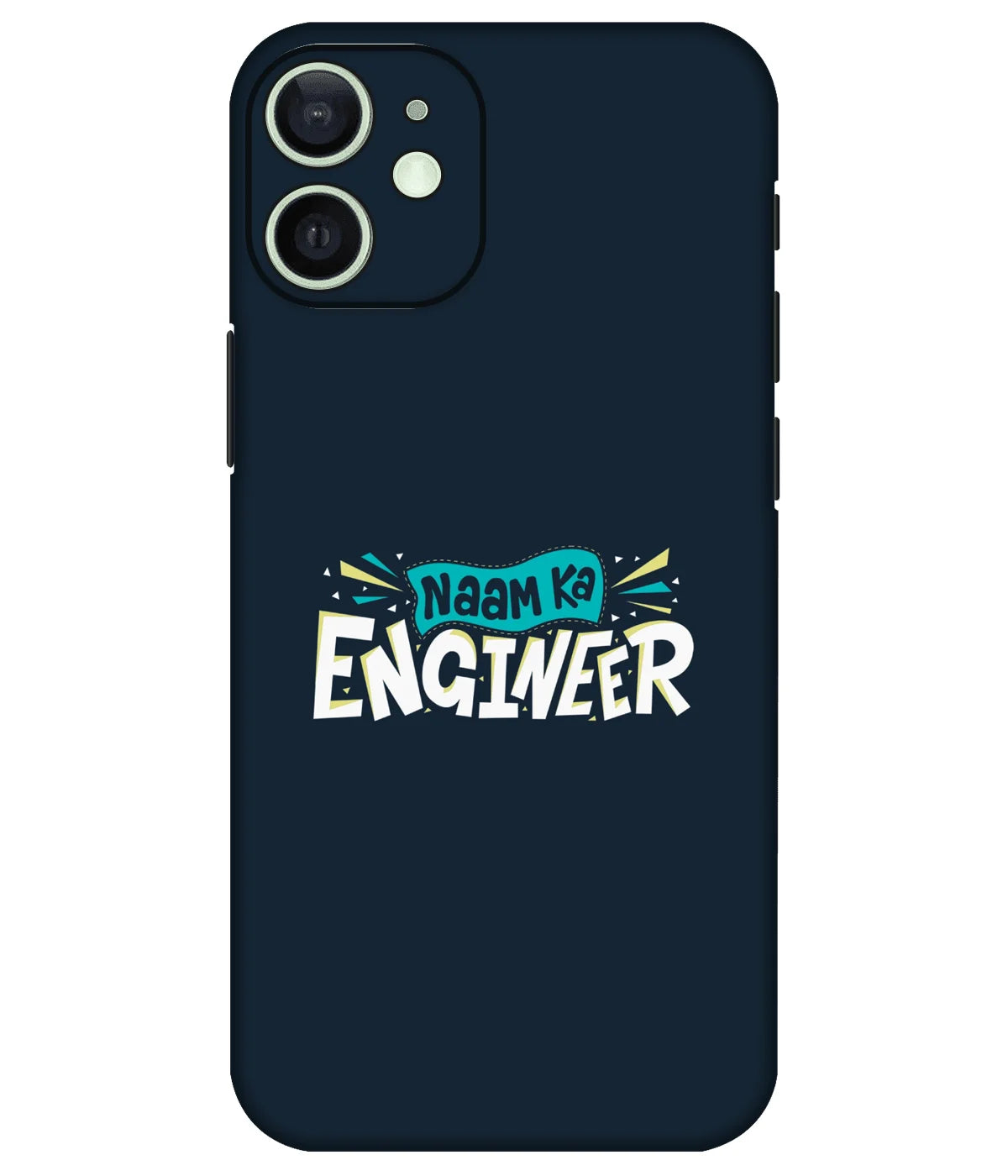 Image of a phone case featuring a mobile skin with a graphic design.