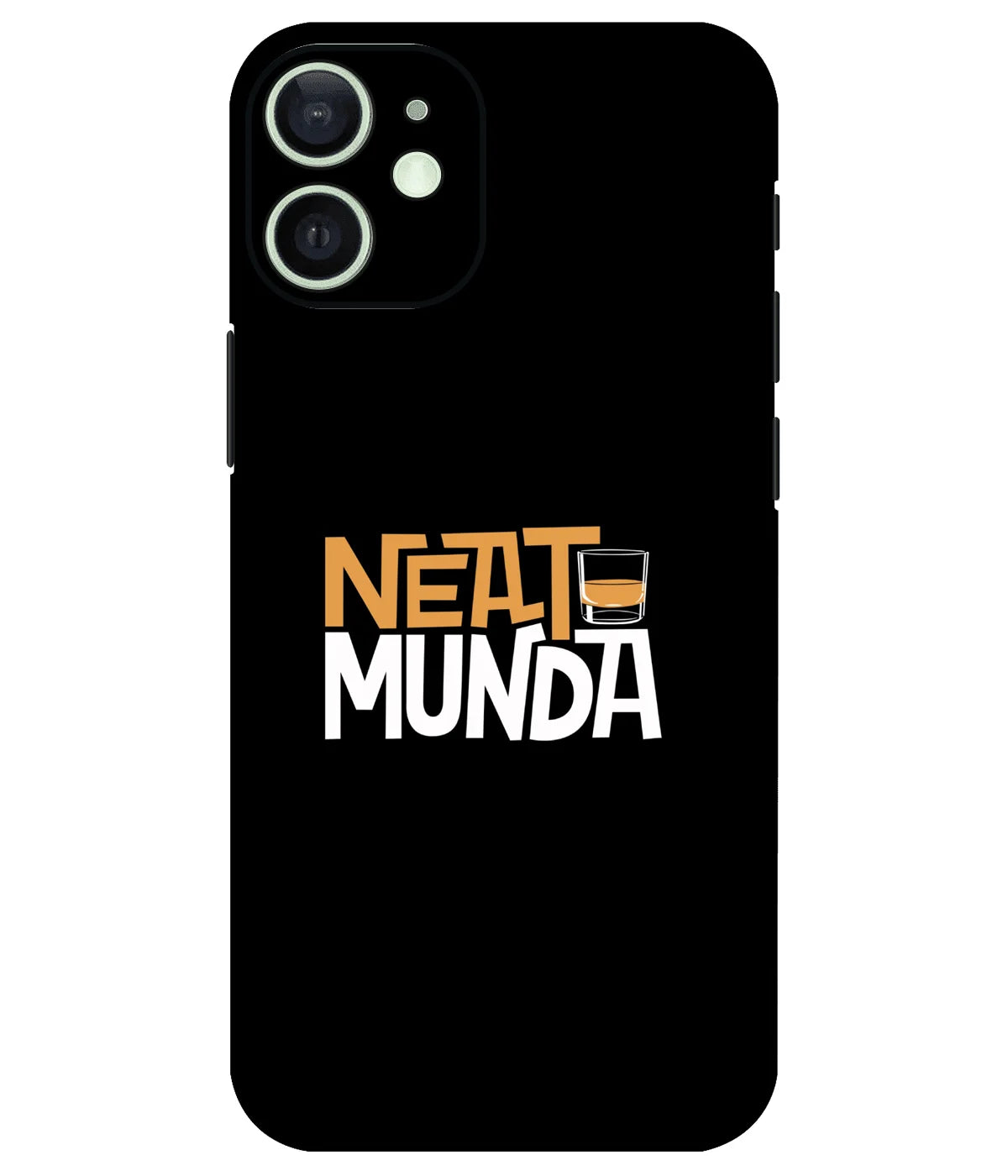 Image of a phone case featuring a mobile skin with a graphic design.