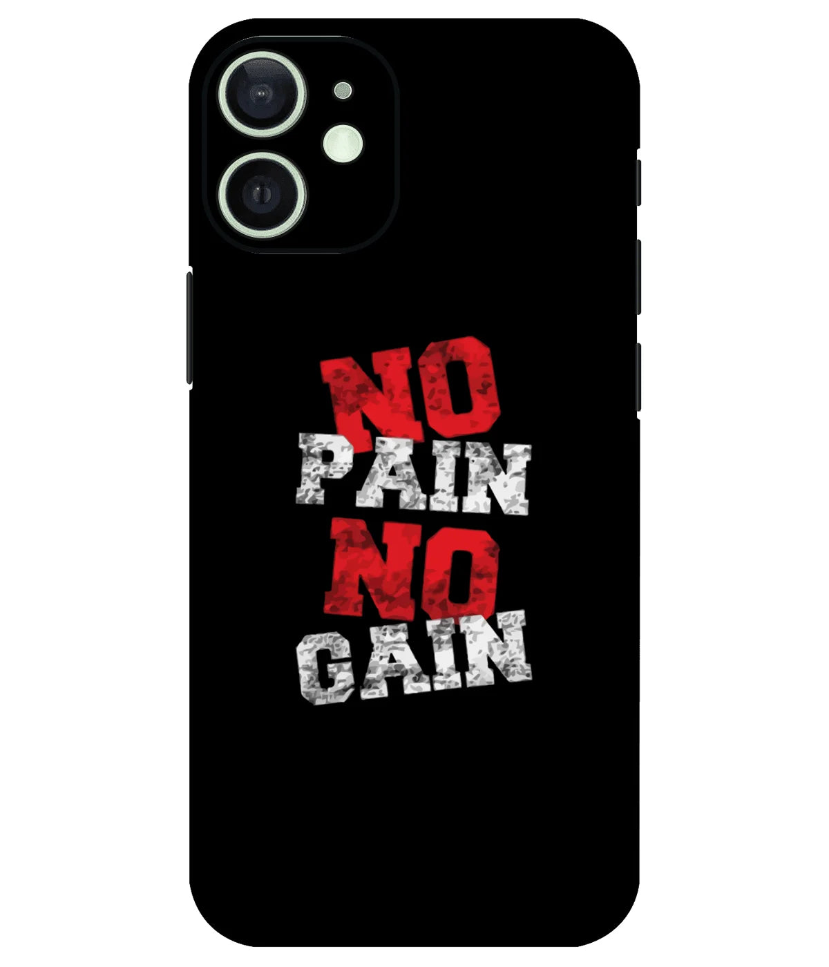 Image of a phone case featuring a mobile skin with a graphic design.