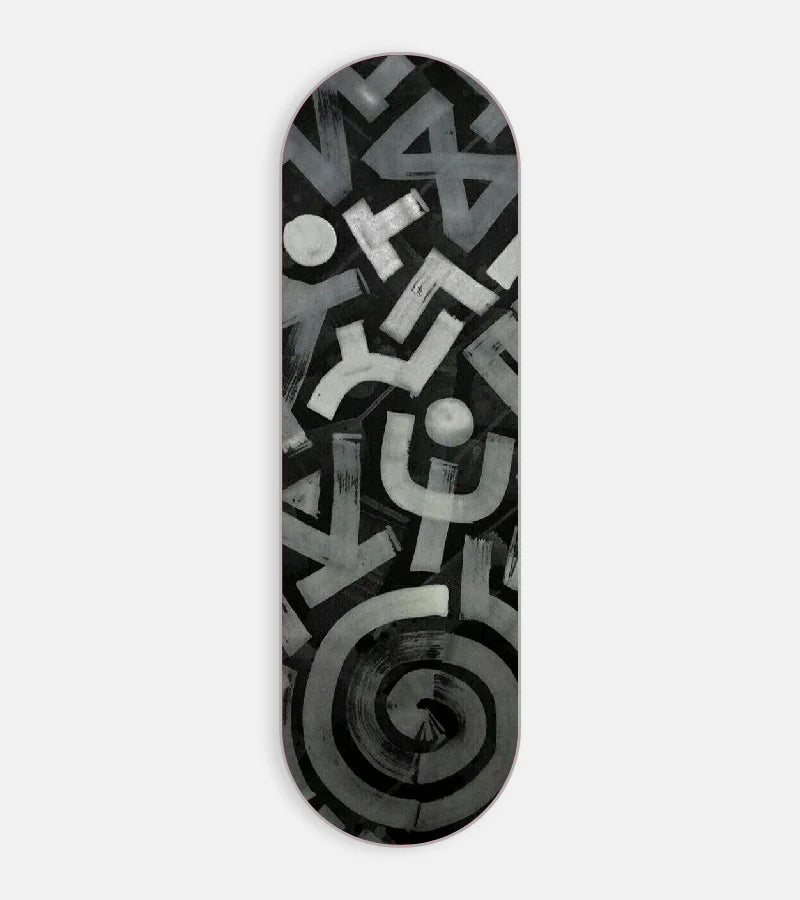Mobile phone grip slider with a colorful design on a white background
