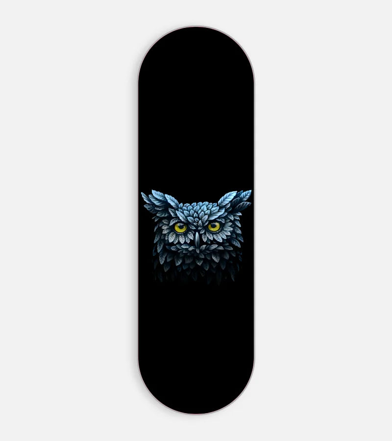 Mobile phone grip slider with a colorful design on a white background
