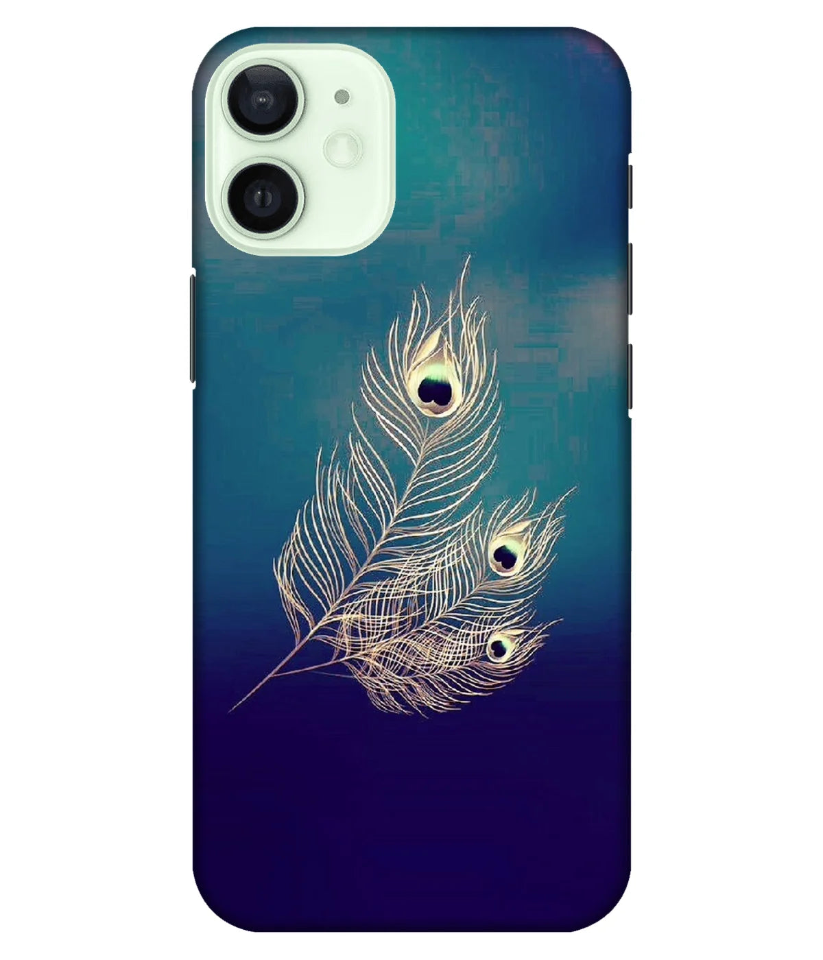 A product shot of a slim hard case with a colorful design.