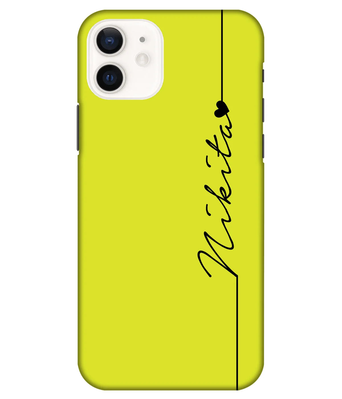 A product shot of a slim hard case with a customizable name.