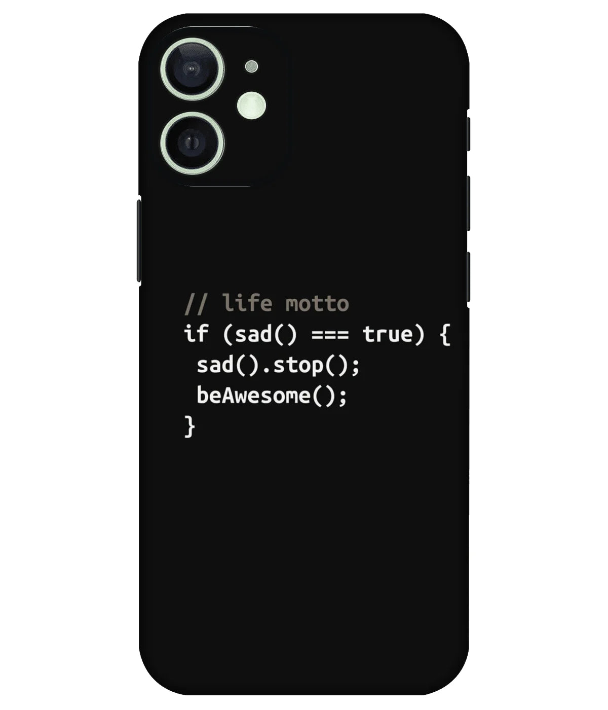 Image of a phone case featuring a mobile skin with a graphic design.