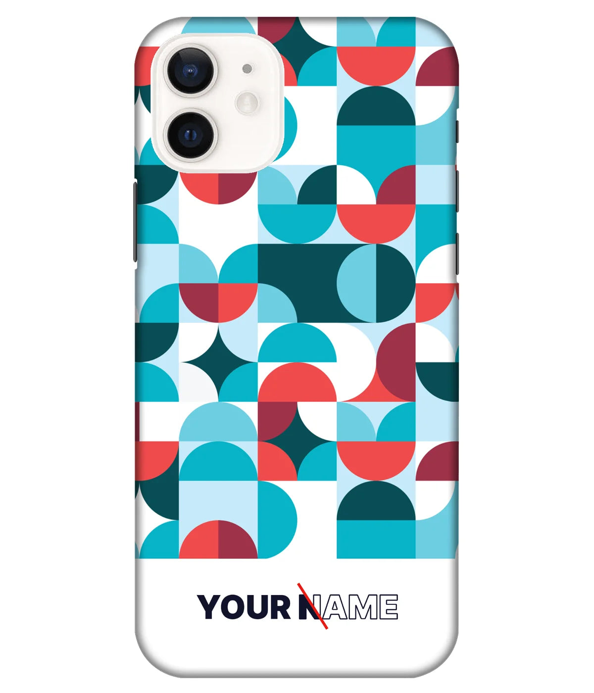 A product shot of a slim hard case with a customizable name.