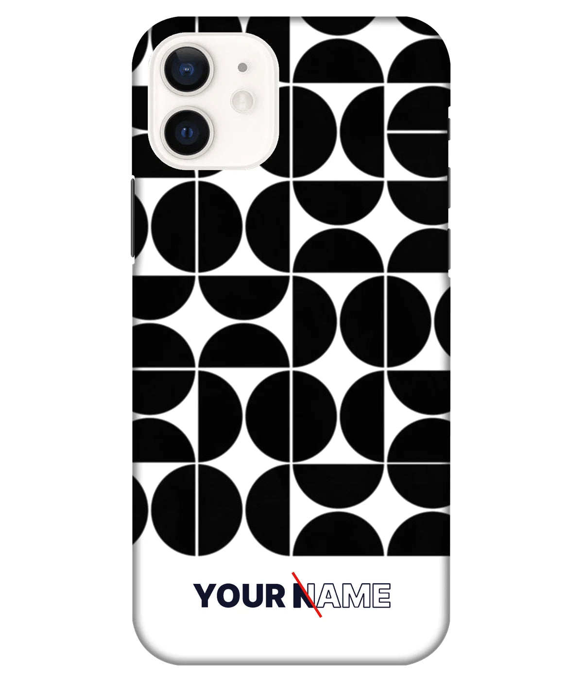 A product shot of a slim hard case with a customizable name.