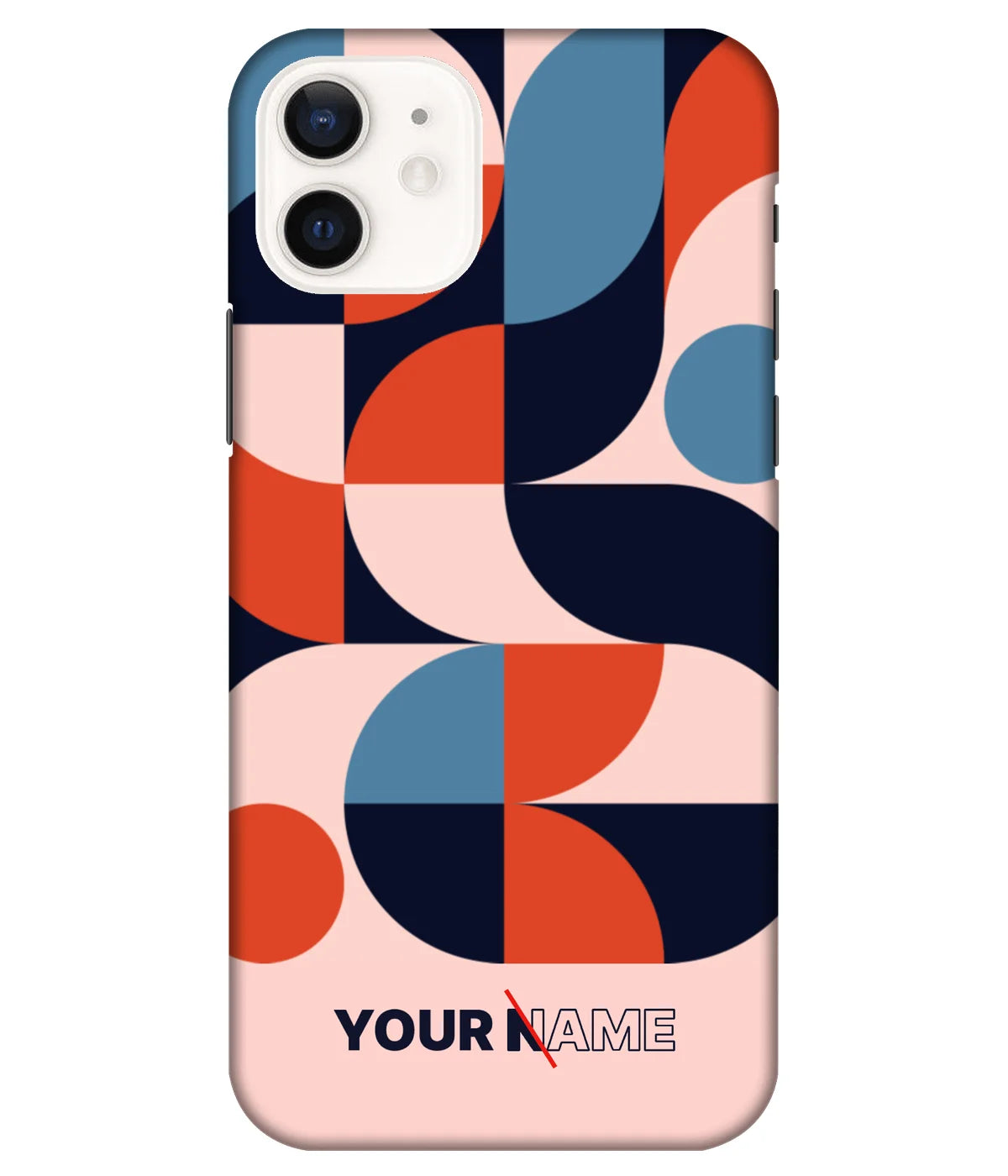 A product shot of a slim hard case with a customizable name.