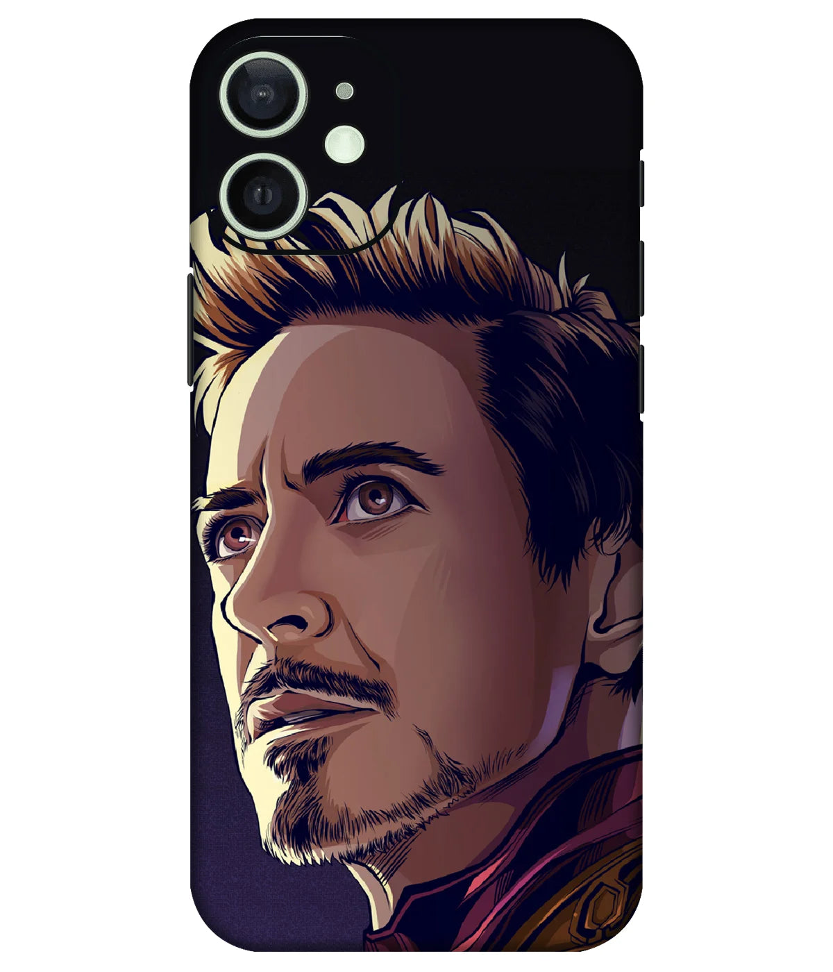 Image of a phone case featuring a mobile skin with a graphic design.