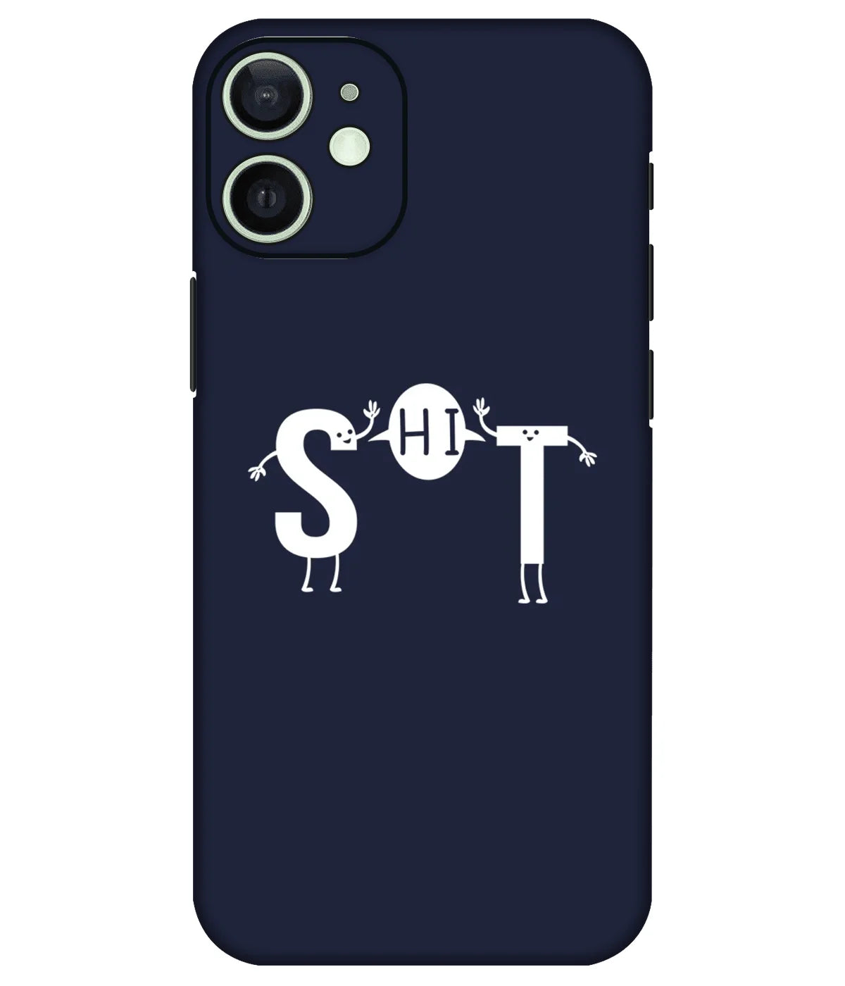 Image of a phone case featuring a mobile skin with a graphic design.