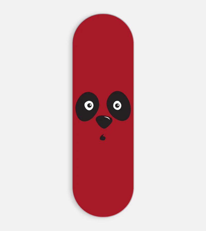 Mobile phone grip slider with a colorful design on a white background