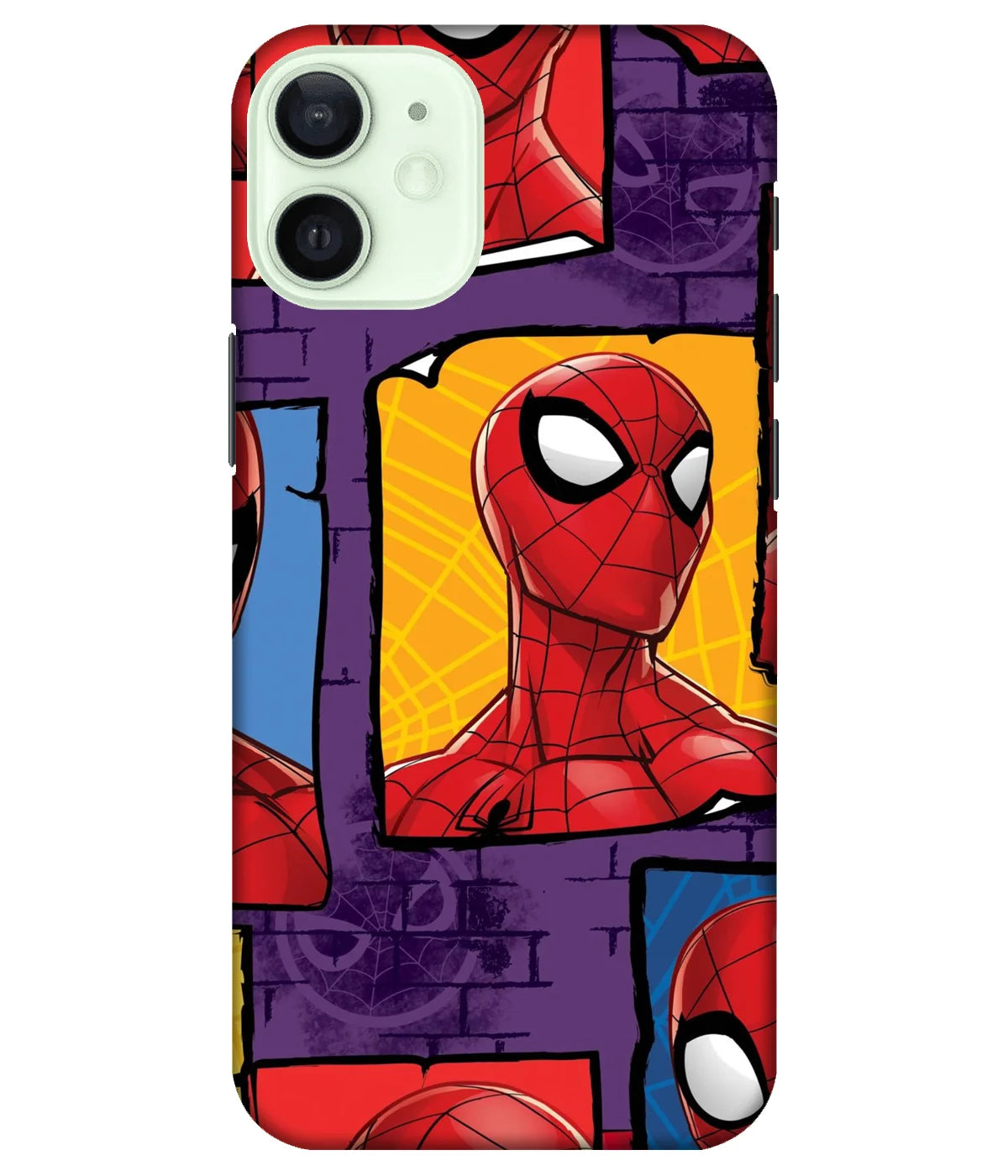 A product shot of a slim hard case with a colorful design.