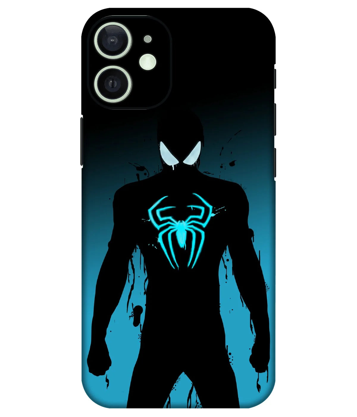 Image of a phone case featuring a mobile skin with a graphic design.