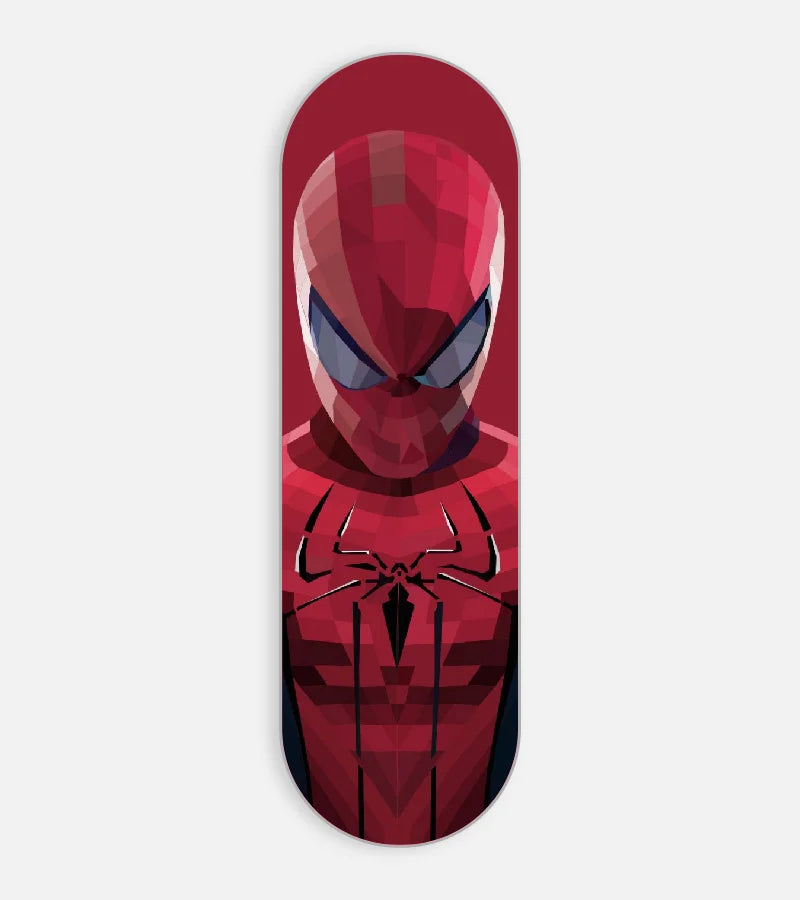 Mobile phone grip slider with a colorful design on a white background