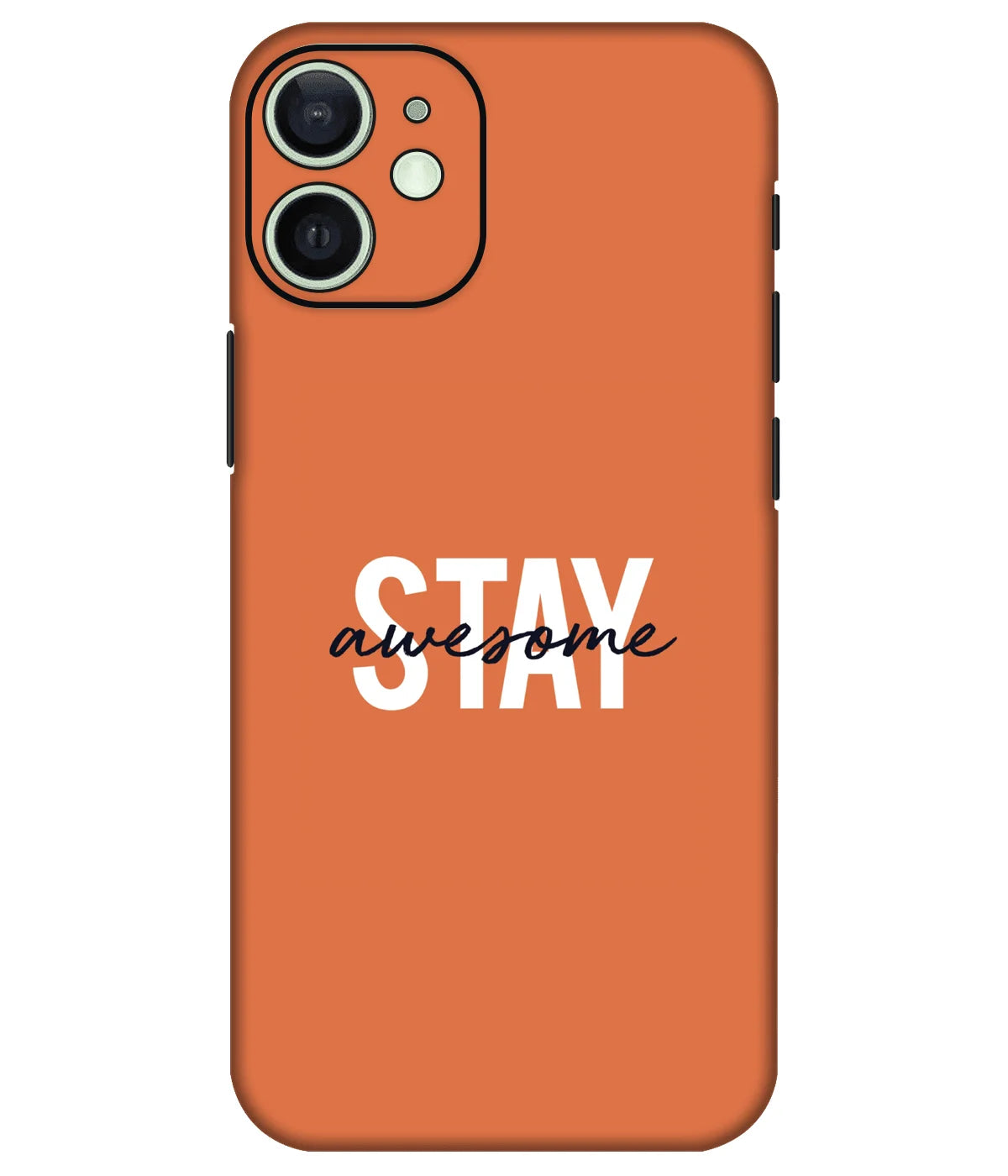 Image of a phone case featuring a mobile skin with a graphic design.
