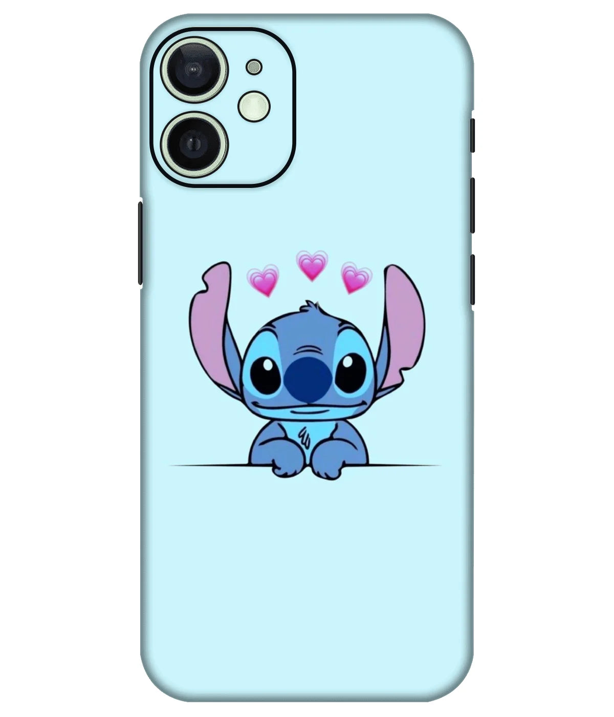 Image of a phone case featuring a mobile skin with a graphic design.