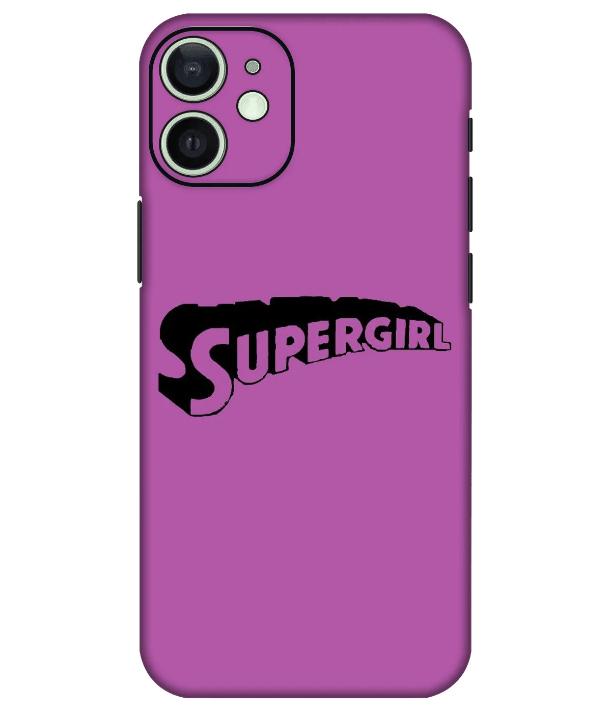 Image of a phone case featuring a mobile skin with a graphic design.