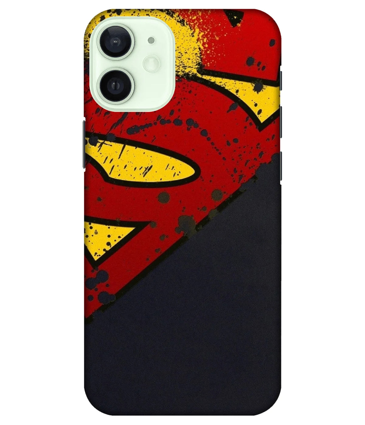 A product shot of a slim hard case with a colorful design.