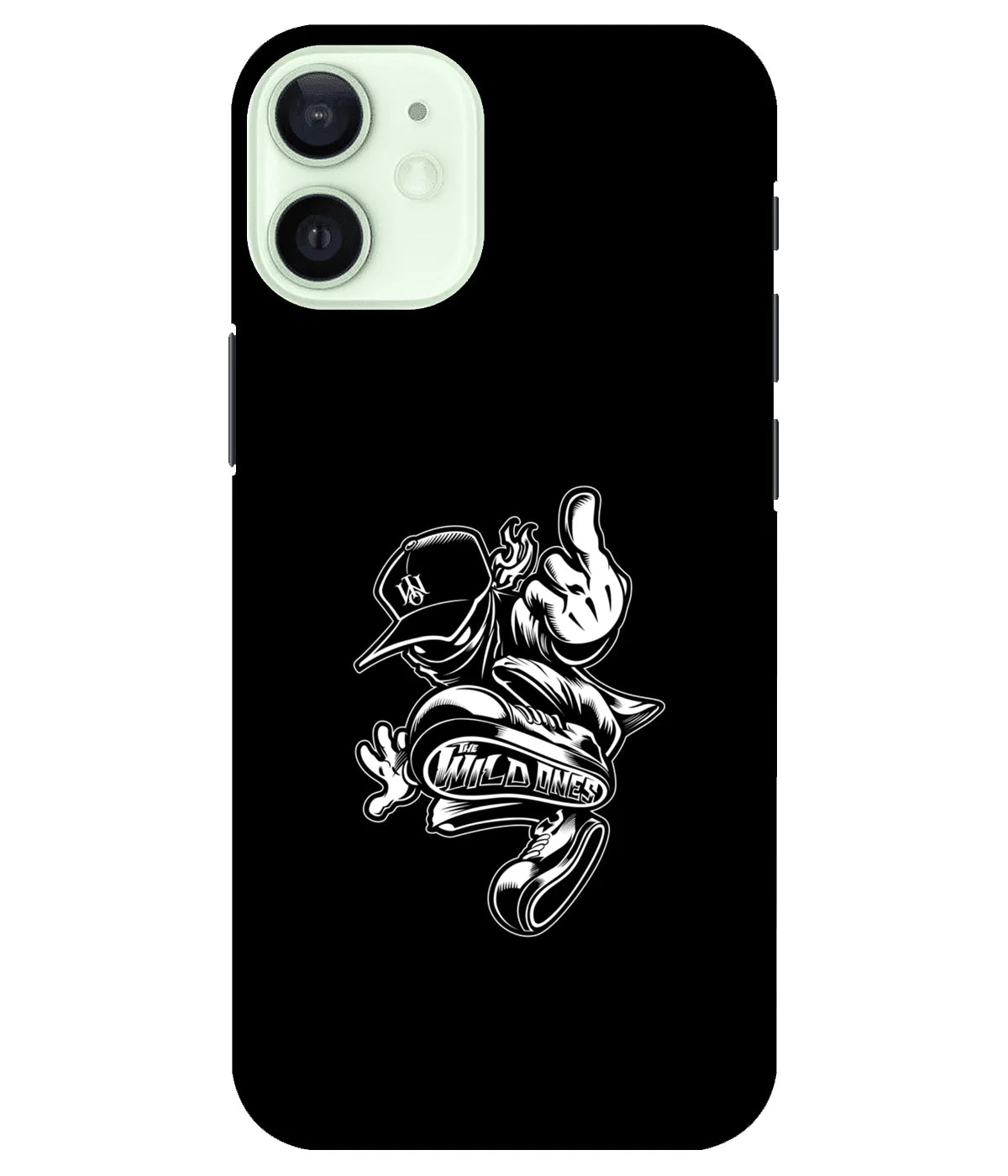 A product shot of a slim hard case with a colorful design.