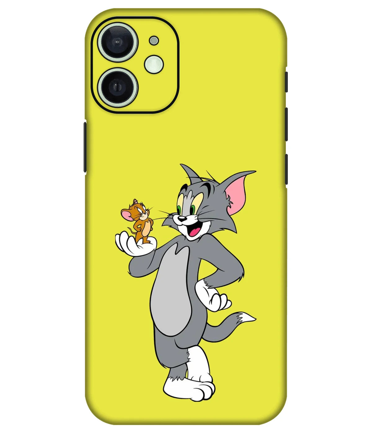 Image of a phone case featuring a mobile skin with a graphic design.