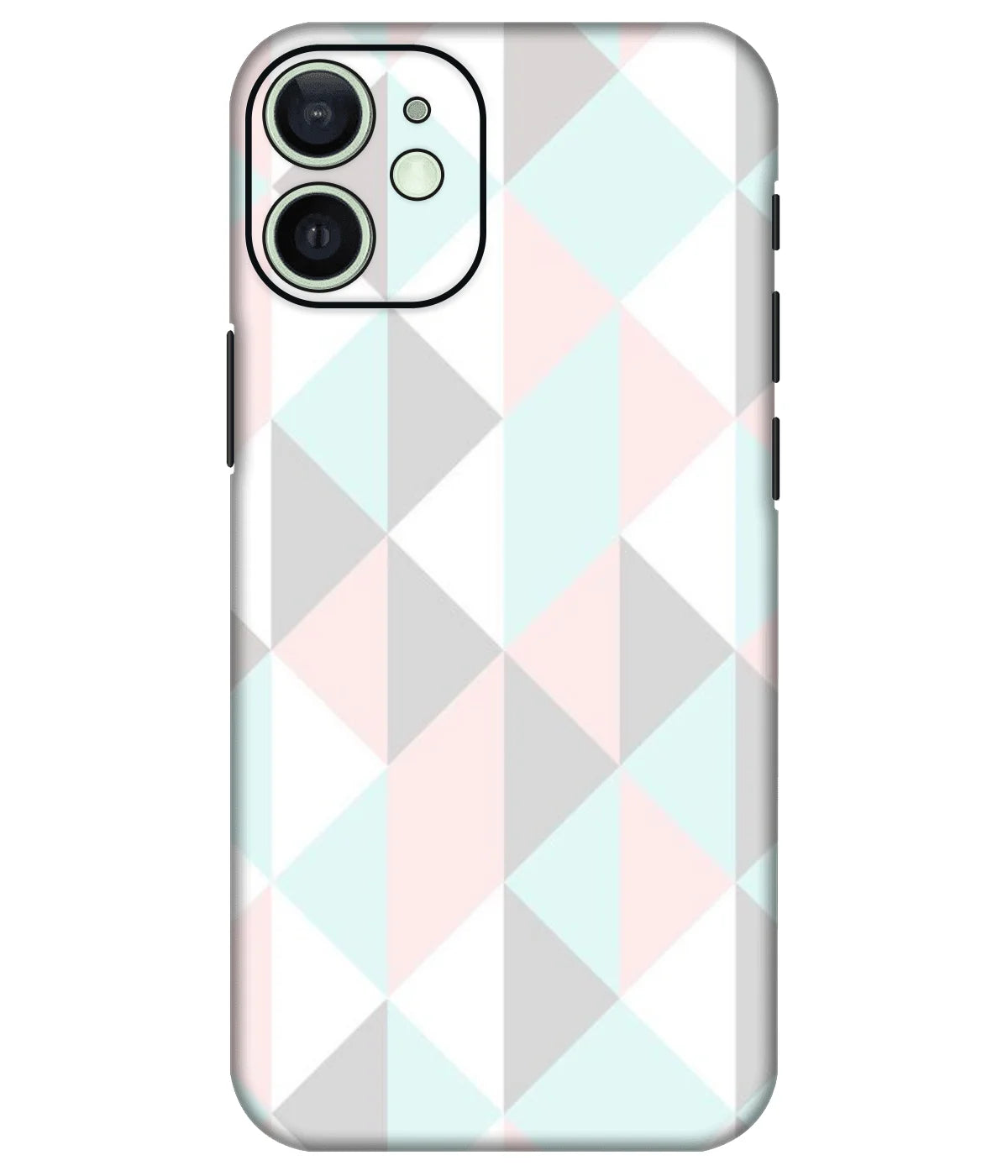 Image of a phone case featuring a mobile skin with a graphic design.