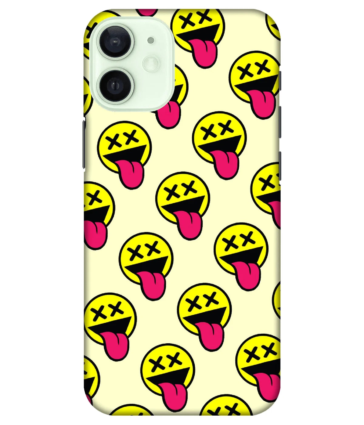 A product shot of a slim hard case with a colorful design.