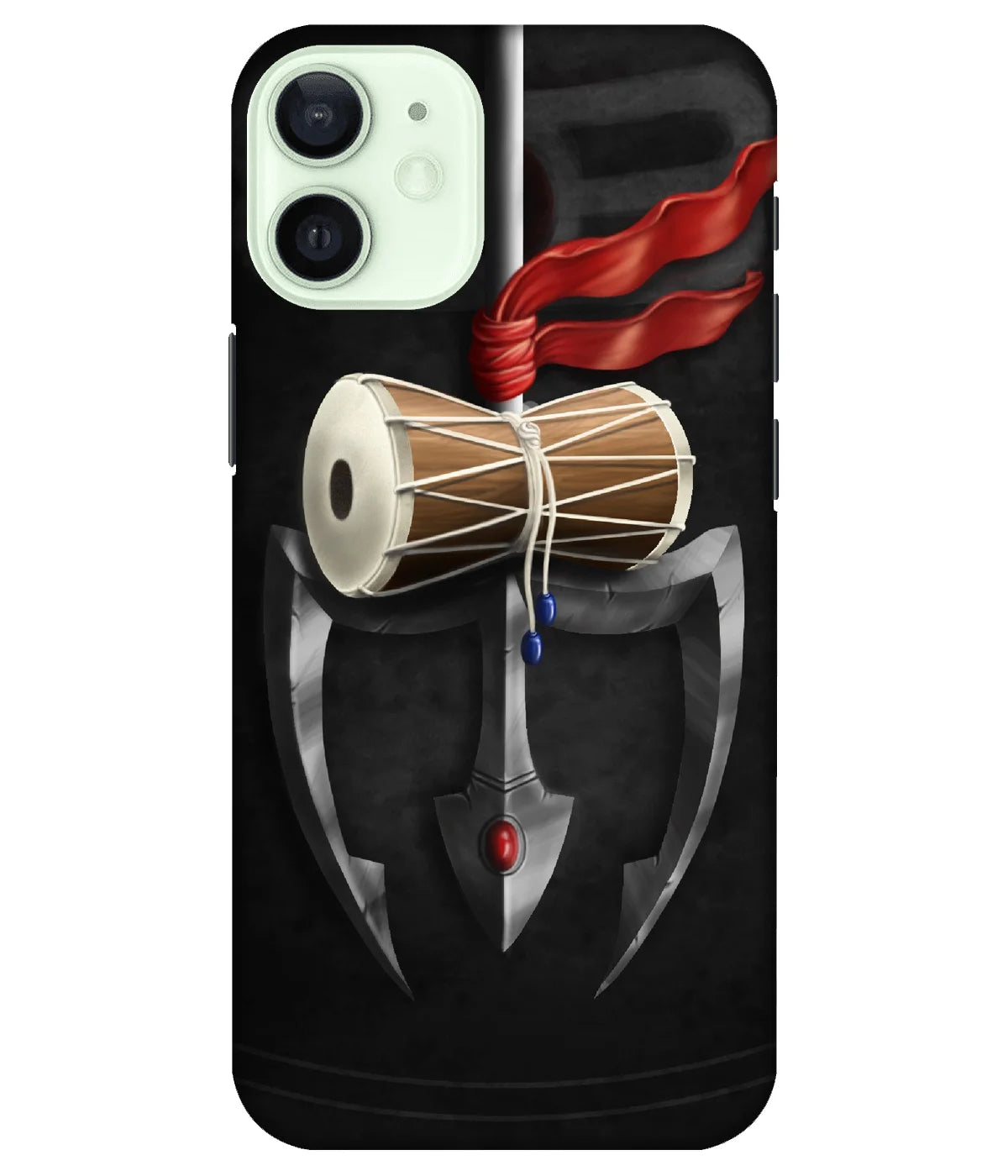 A product shot of a slim hard case with a colorful design.