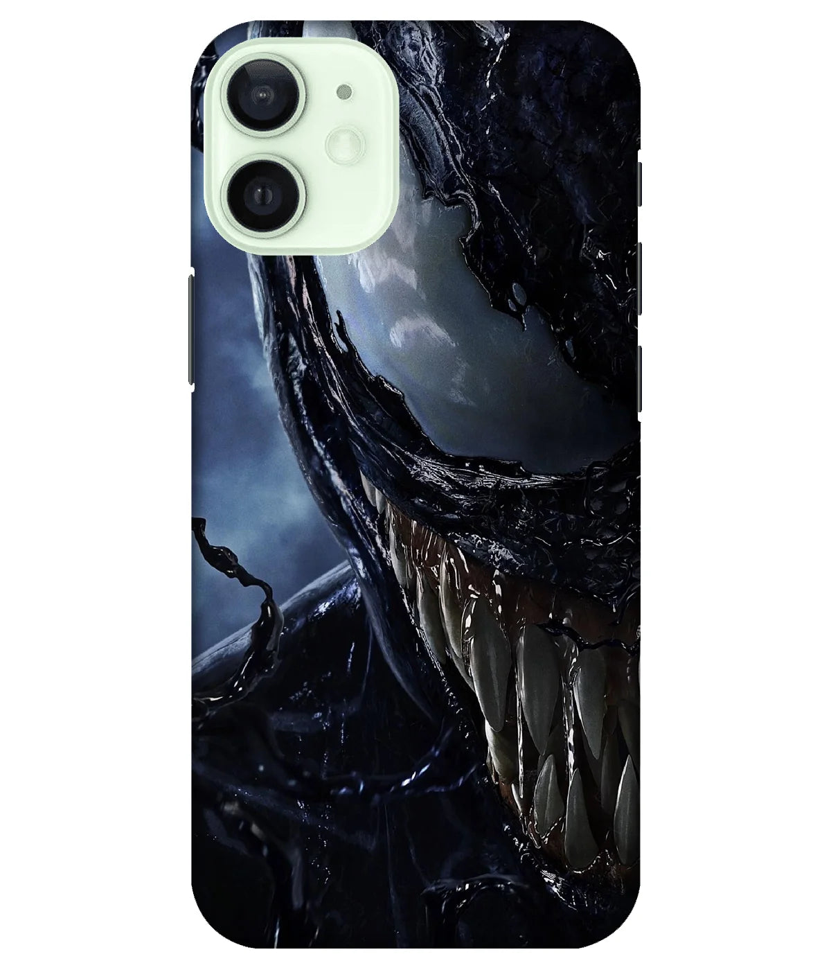 A product shot of a slim hard case with a colorful design.