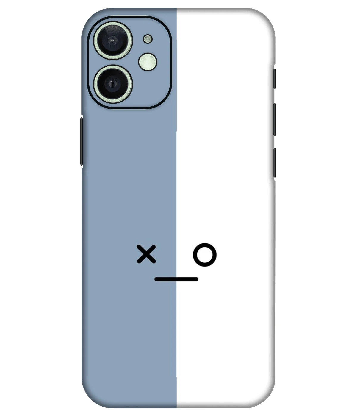 Image of a phone case featuring a mobile skin with a graphic design.