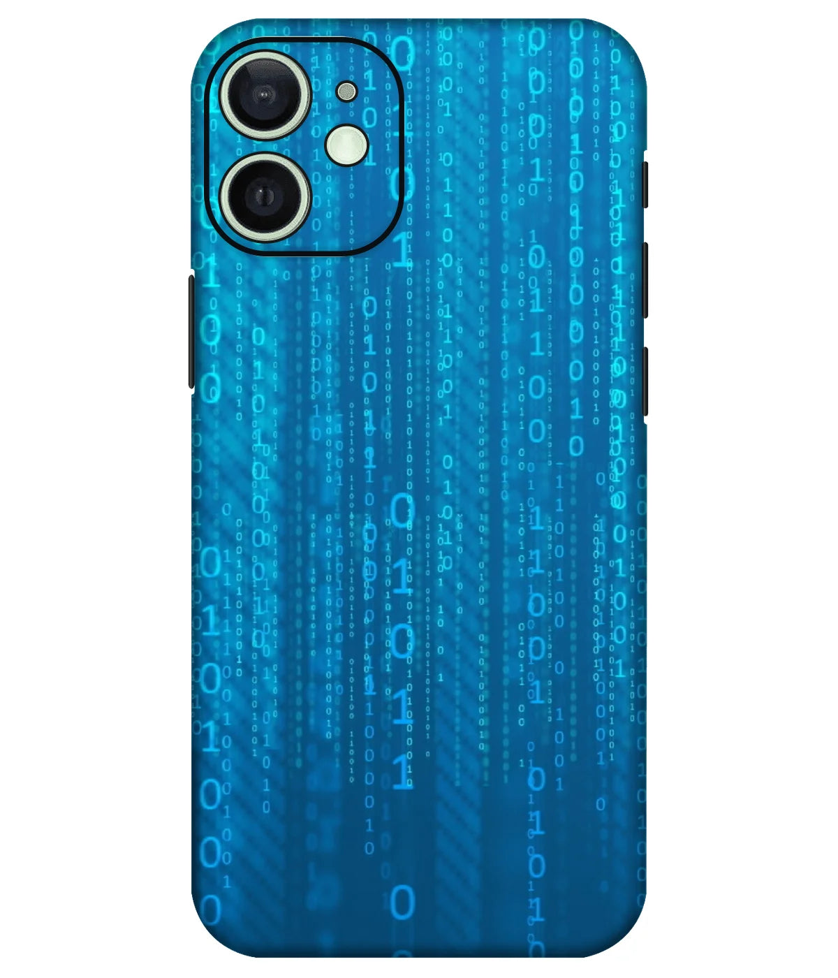 Image of a phone case featuring a mobile skin with a graphic design.