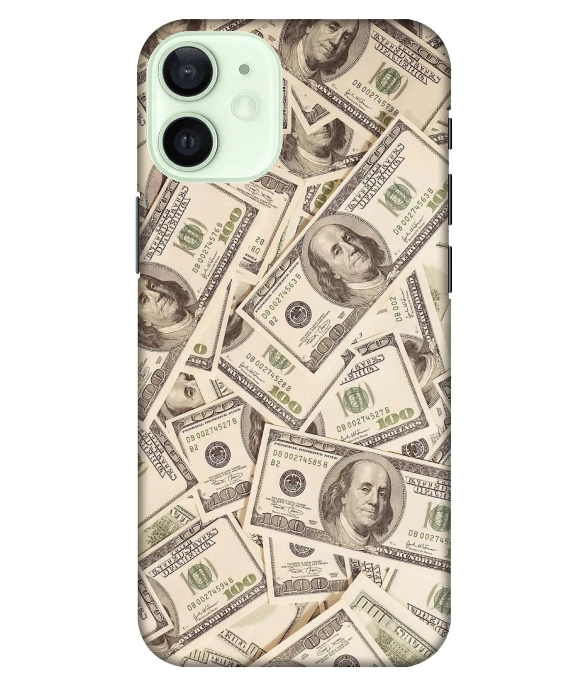 A product shot of a slim hard case with a colorful design.