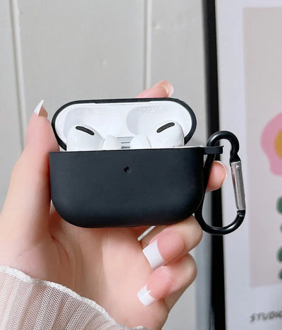 A Black liquid silicone case for the Airpods.