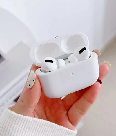 A White liquid silicone case for the Airpods.