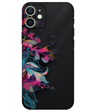 Image of a phone case featuring a mobile skin with a graphic design.