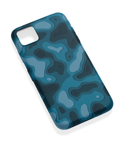 An angled view of a soft silicone case featuring a vibrant design.