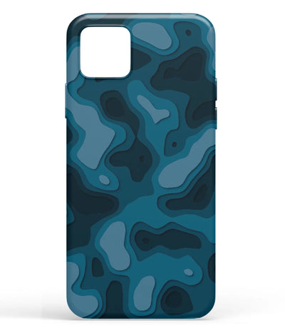 A front-on view of soft silicone phone case with a colorful design.
