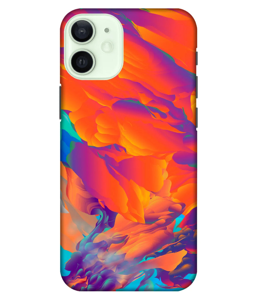 Abstract Red Oil Paint Slim Hard Case