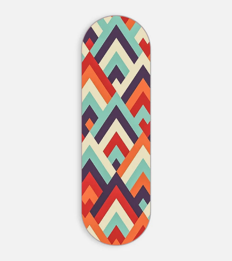 Mobile phone grip slider with a colorful design on a white background